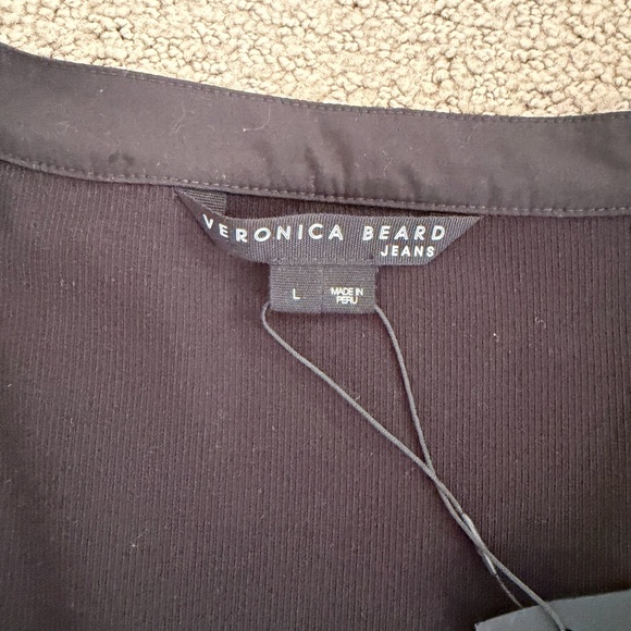 Veronica Beard Black Long Sleeve Top - Picture 3 of 4